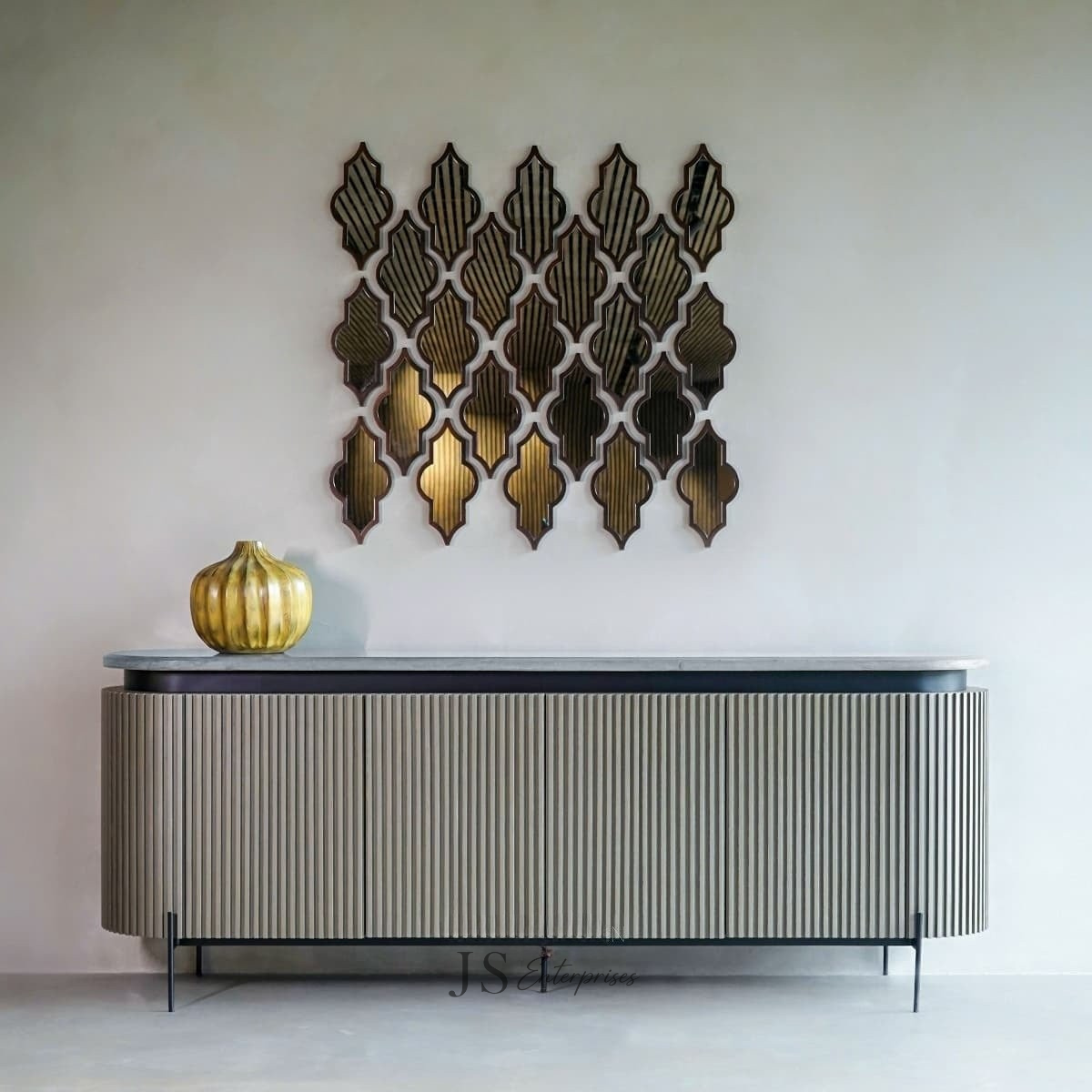 Aurora Fluted Sideboard Console