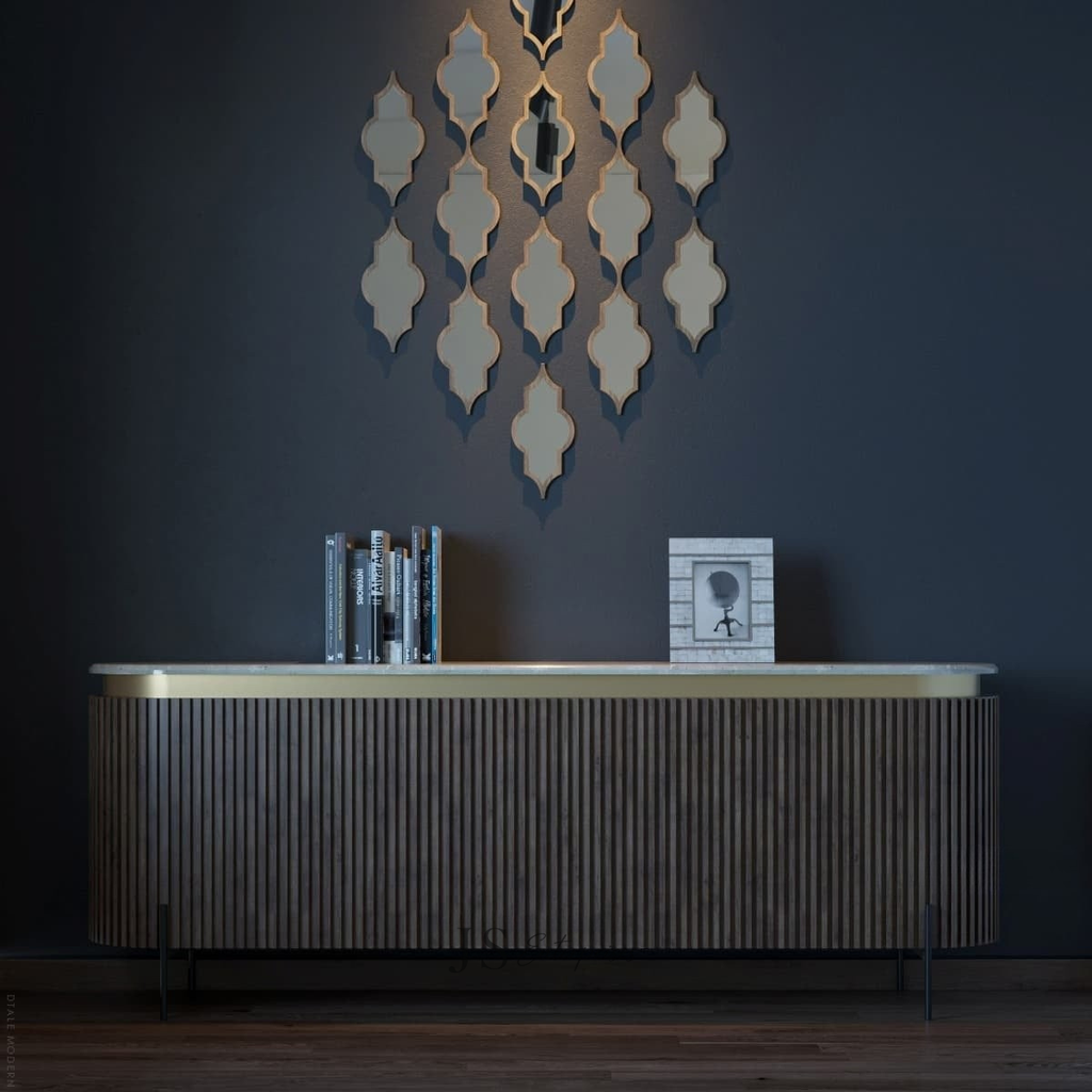 Noir Fluted Sideboard Cabinet