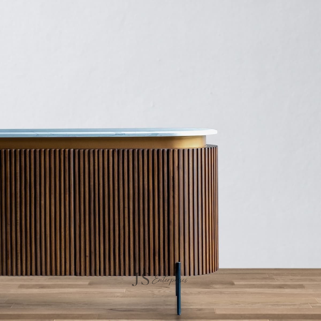 Noir Fluted Sideboard Cabinet