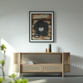 Aurora Cane Curved Console Sideboard