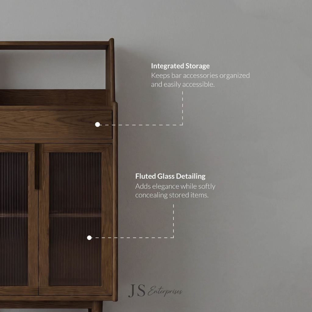 Aurora Luxe Display & Bar Cabinet