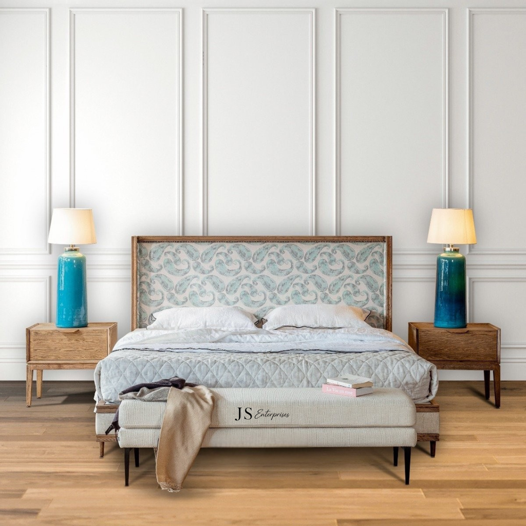 Anouk Upholstered Bed Cot-Queen