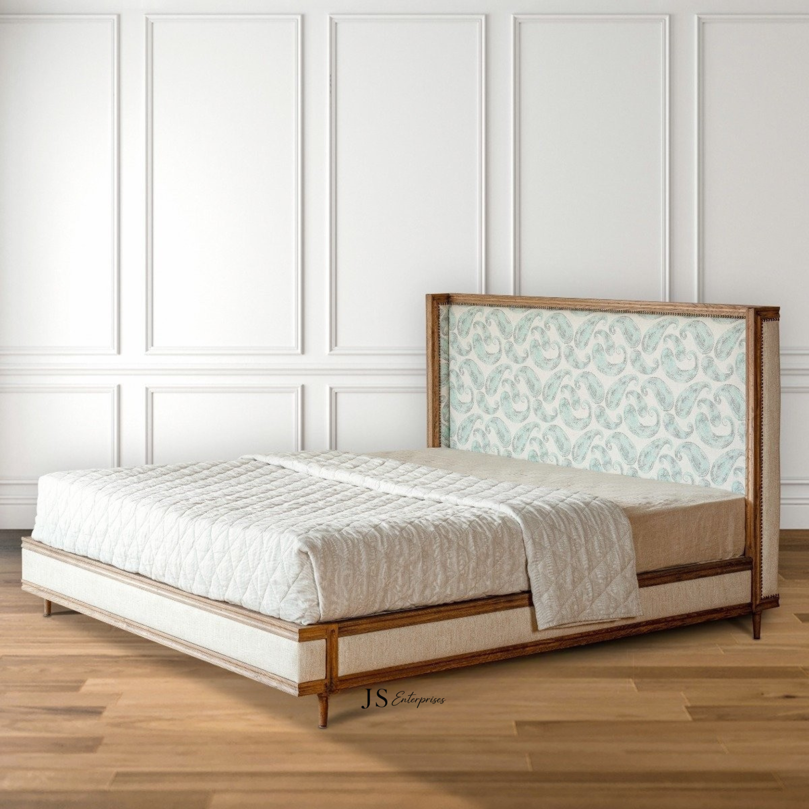 Anouk Upholstered Bed Cot-Queen
