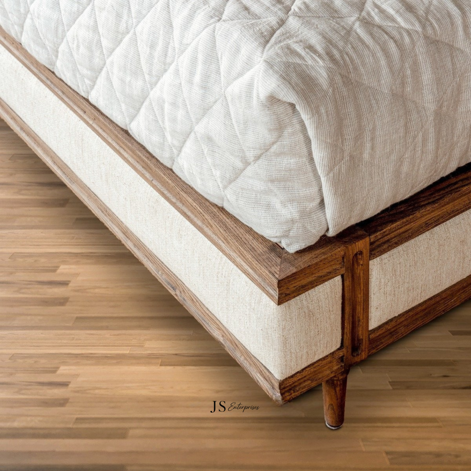 Anouk Upholstered Bed Cot-Queen