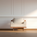 Verona Cream Wooden Sofa