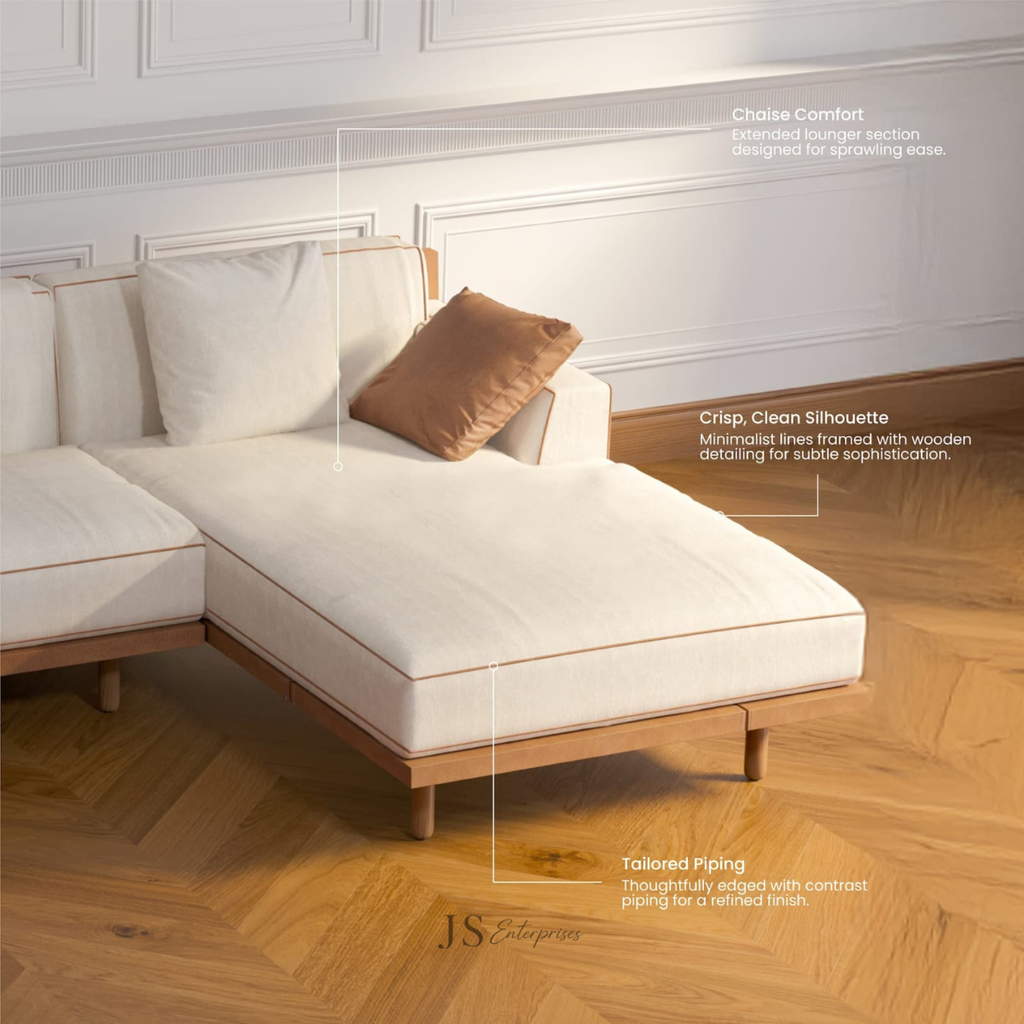 Verona Sectional Wooden Sofa