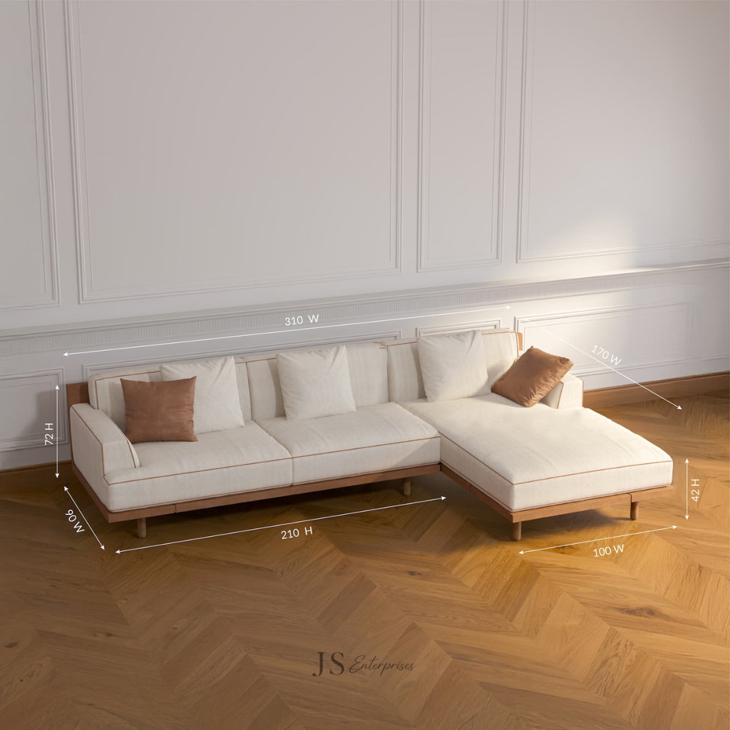 Verona Sectional Wooden Sofa