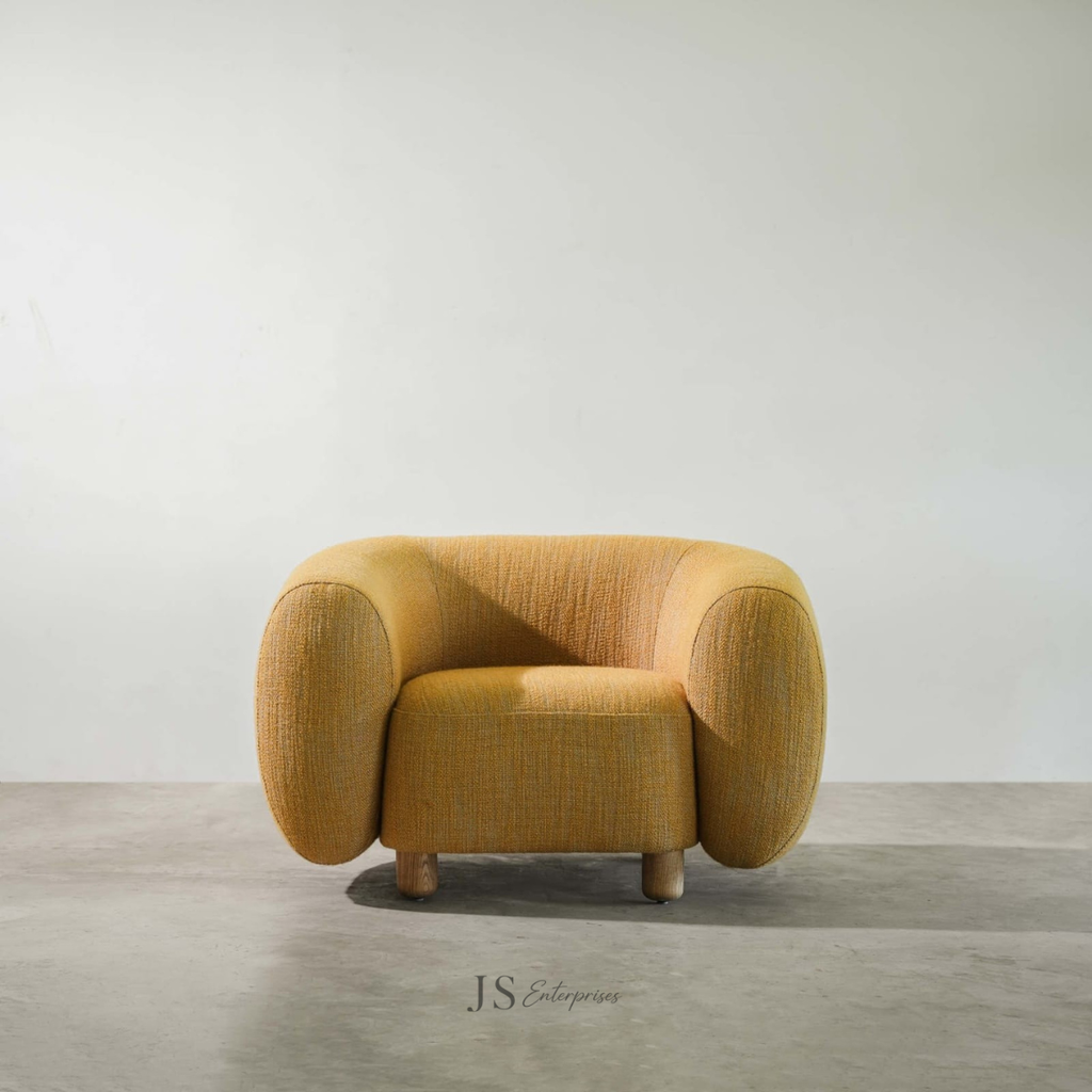 Amber Curved Accent Chair