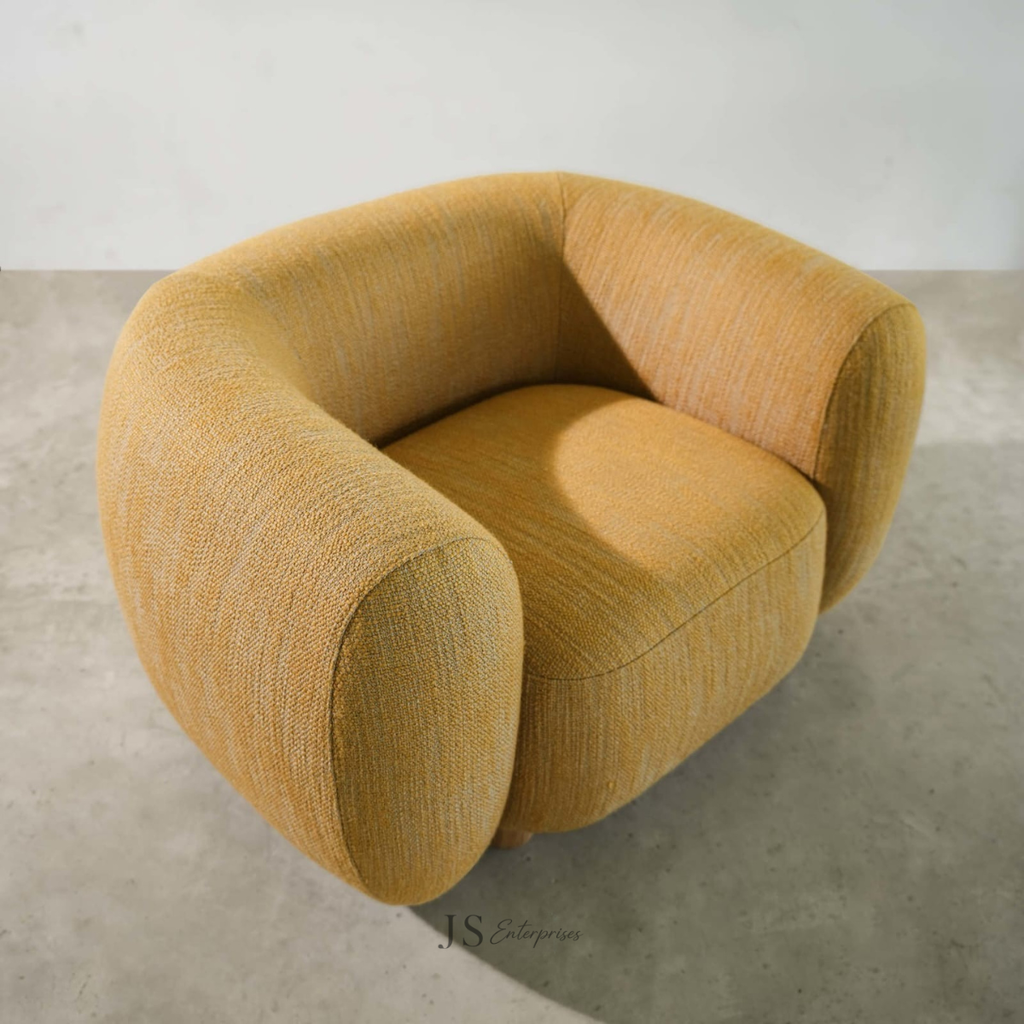 Amber Curved Accent Chair