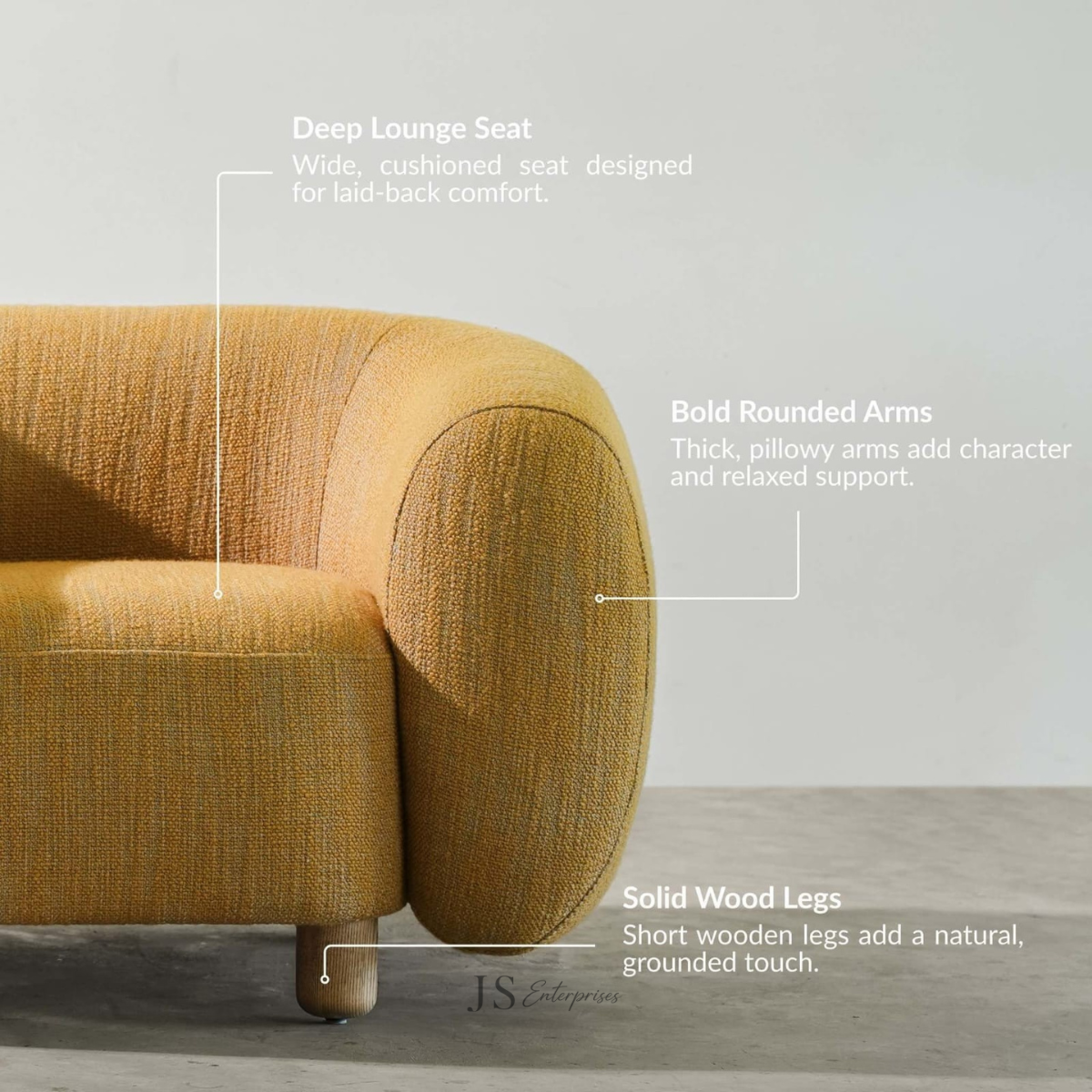Amber Curved Accent Chair
