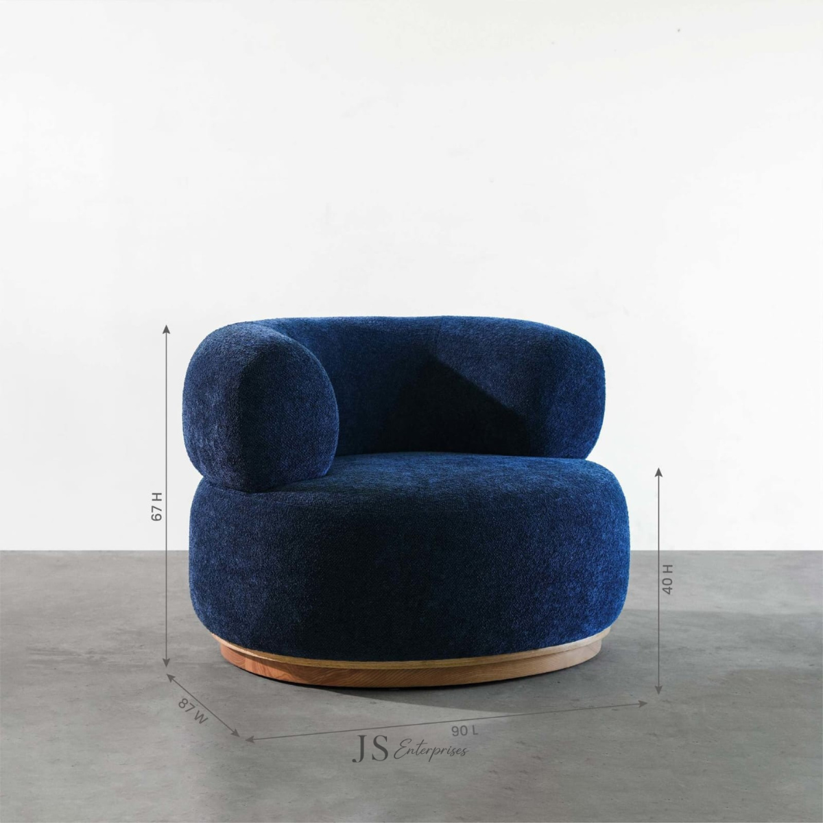 Nova Curved Accent Chair