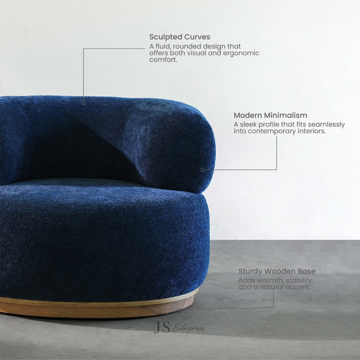 Nova Curved Accent Chair