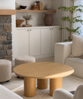 Modern Oval Wooden Coffee Table