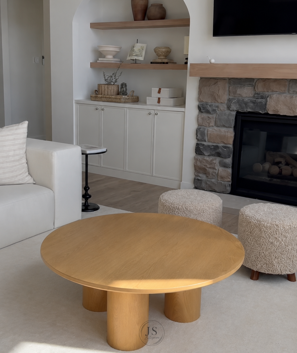 Modern Oval Wooden Coffee Table