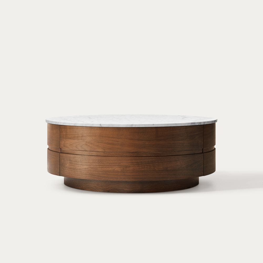 Luna Marble Top Round Coffee Table
