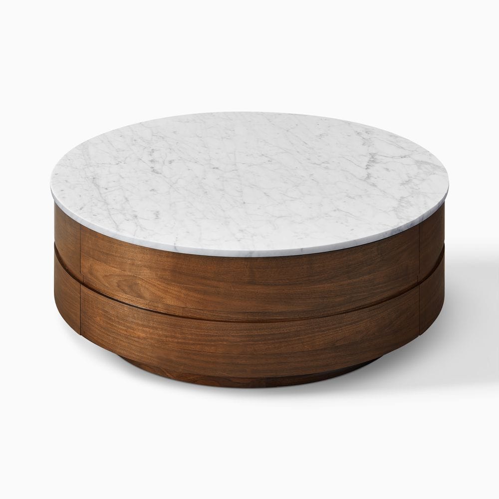 Luna Marble Top Round Coffee Table