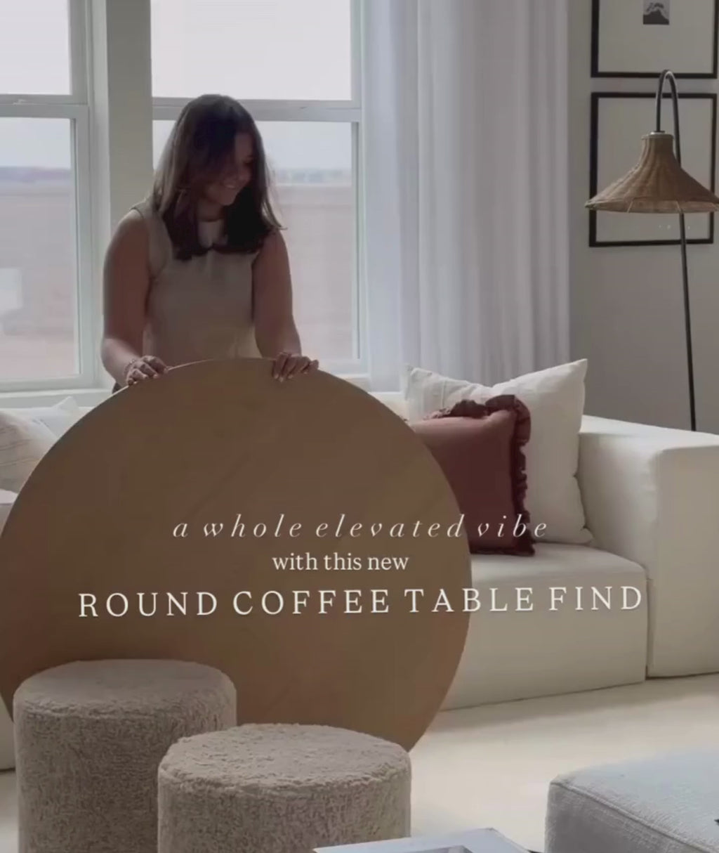 Modern Oval Wooden Coffee Table